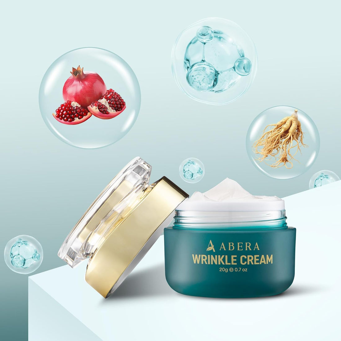 Crème Visage Anti-Rides Abera, Hydratant Anti-Âge pour Rides et Ridules