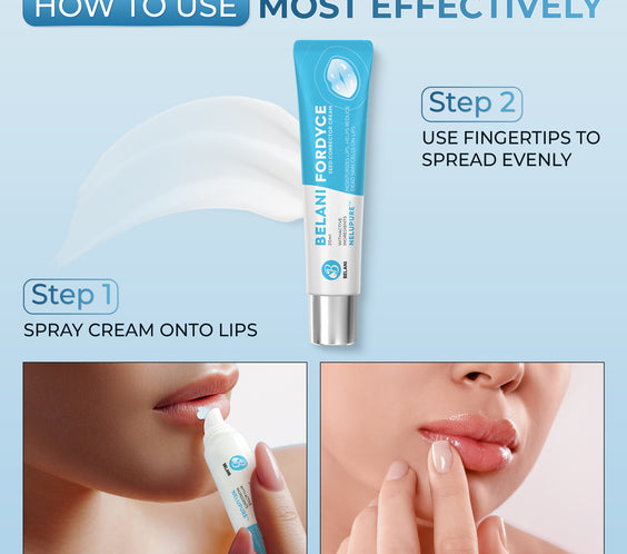 CA - Belani Fordyce Seeds - Lip Lightening Cream for Dark Lips, Lip Scrubber & Fordyce Spots, Chapped or Pigmented Lips, Moisturizing Lip Care Balm  – 20ml