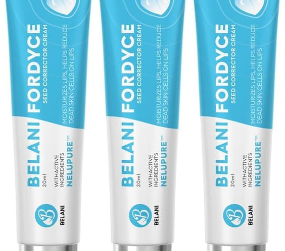 CA - Belani Fordyce Seeds - Lip Lightening Cream for Dark Lips, Lip Scrubber & Fordyce Spots, Chapped or Pigmented Lips, Moisturizing Lip Care Balm  – 20ml