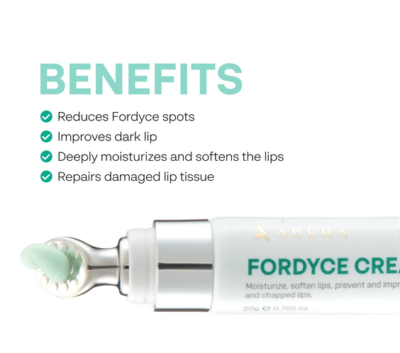Crème Abera Fordyce – Formule avancée au HPR (rétinoïdes nouvelle génération), pour l'acné des lèvres, les lèvres sèches et gercées (20 g)