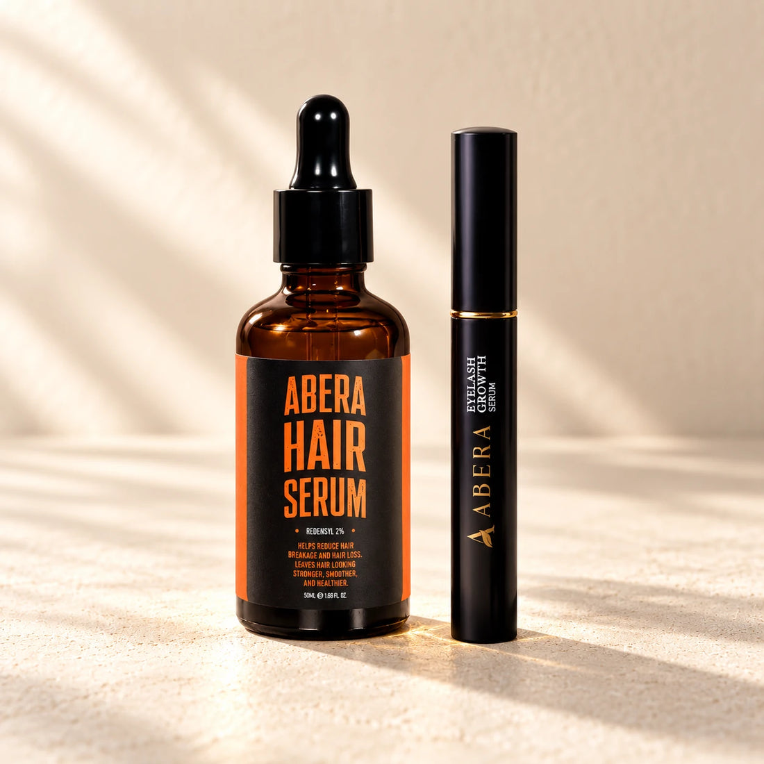 Hair & Lash: 1 × Hair & Scalp Serum — 50 ml; 1 × Misan Lash Conditioning Serum — 1 serum; volume awaiting label confirmation