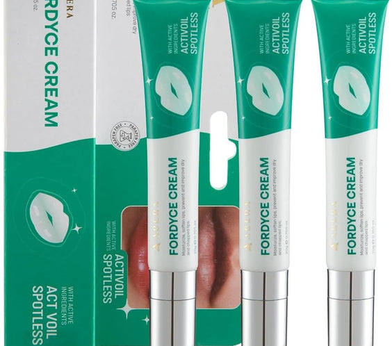 Crème Abera Fordyce – Formule avancée au HPR (rétinoïdes nouvelle génération), pour l'acné des lèvres, les lèvres sèches et gercées (20 g)